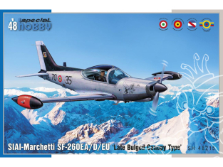Special Hobby maquette avion 48015 SIAI-Marchetti SF-260EA/D/EU Type de verrière à renflement tardif 1/48