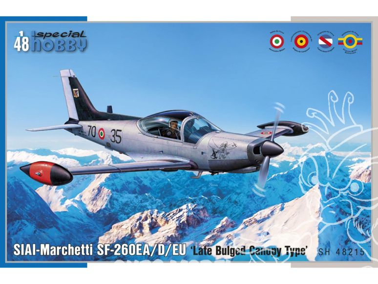 Special Hobby maquette avion 48015 SIAI-Marchetti SF-260EA/D/EU Type de verrière à renflement tardif 1/48