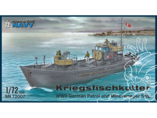 Special Hobby maquette bateau 72007 Kriegsfischkutter Navire de patrouille et dragueur de mines allemand WWII 1/72
