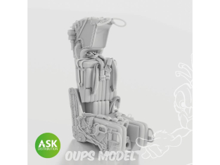 ASK Art Scale Kit accessoire A48042 Sièges ejectables GRU-7A x2 pour F-14A/B Early avec harnais 1/48