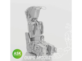 ASK Art Scale Kit accessoire A48040 Sièges ejectables GRU-7A x2 pour F-14A/B Late avec harnais 1/48