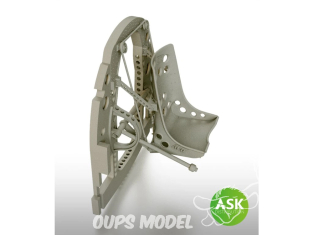 ASK Art Scale Kit accessoire A32017 Cloison A6M Zero avec siège en position basse Tamiya 1/32