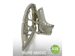 ASK Art Scale Kit accessoire A32016 Cloison A6M Zero avec siège en position intermédiaire Tamiya 1/32