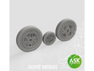 ASK Art Scale Kit accessoire A72023 Roues F-84F Special Hobby 1/72