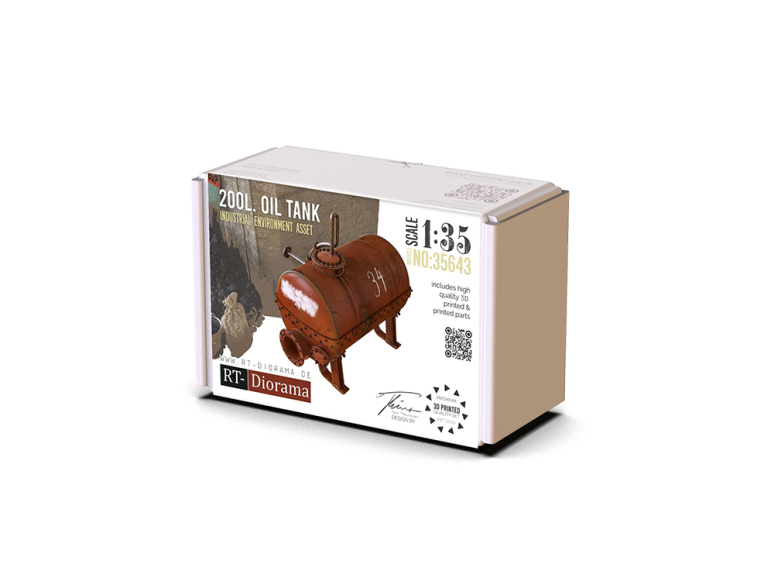 RT-Diorama 35643 Réservoir d'huile de 200 L 1/35