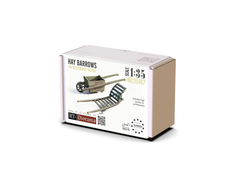 RT-Diorama 35487 Brouettes à foin SHQ 1/35