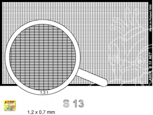 Aber S13 Filet maille 1,2x0,7mm plaque 78x44mm