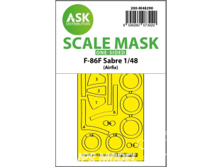 ASK Art Scale Kit Mask M48290 F-86F Sabre Airfix Recto 1/48