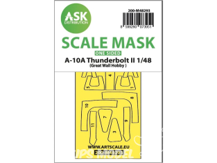 ASK Art Scale Kit Mask M48293 A-10A Thunderbolt II Great Wall Hobby Recto 1/48