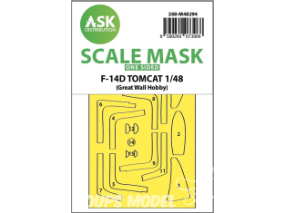 ASK Art Scale Kit Mask M48294 F-14D Tomcat Great Wall Hobby Recto 1/48