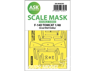 ASK Art Scale Kit Mask M48295 F-14D Tomcat Great Wall Hobby Recto Verso 1/48