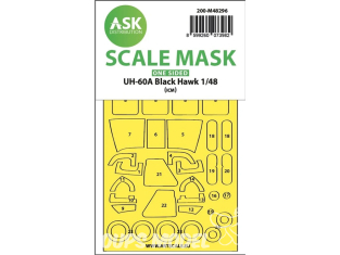 ASK Art Scale Kit Mask M48296 UH-60A Black Hawk Icm Recto 1/48