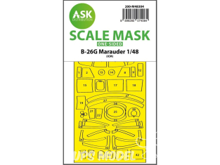 ASK Art Scale Kit Mask M48304 B-26G Marauder Icm Recto 1/48