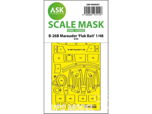 ASK Art Scale Kit Mask M48307 B-26B Marauder "Flak Bait" Icm Recto 1/48