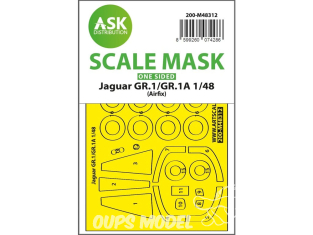 ASK Art Scale Kit Mask M48312 Jaguar GR.1 / GR.1A Airfix Recto 1/48