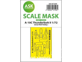 ASK Art Scale Kit Mask M72099 A-10C Thunderbolt II Great Wall Hobby Recto 1/72