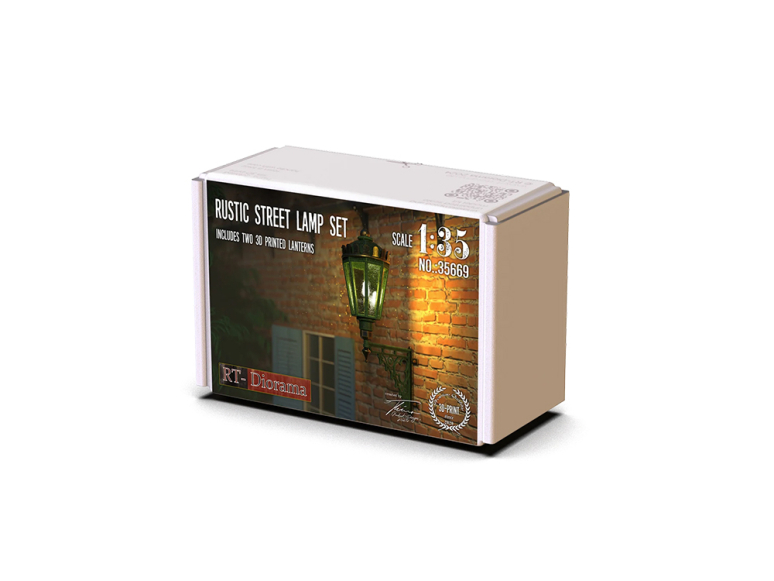 RT-Diorama 35669 Lot de 2 lampadaires rustiques 1/35