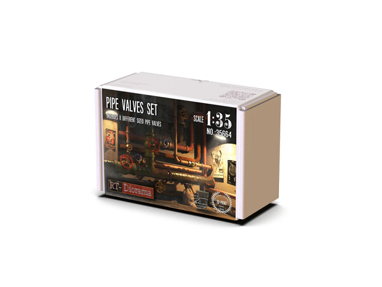 RT-Diorama 35664 Ensemble de vannes de tuyauterie 1/35