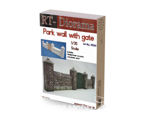 RT-Diorama 35244K Mur de parc avec portail 1/35