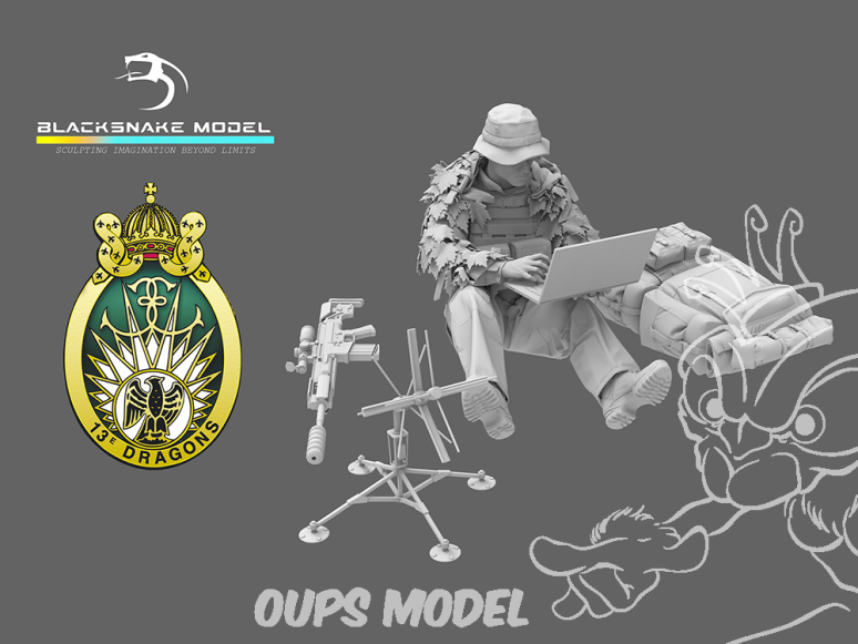 Blacksnake Model figurine RDP-07 13e Regiment Dragon Parachutiste Opérateur Transmissions du 13e RDP 7 1/35
