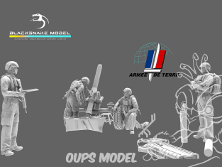 Blacksnake Model FR-MORTAR Pack Mortier Armée Française avec figurines 1/35