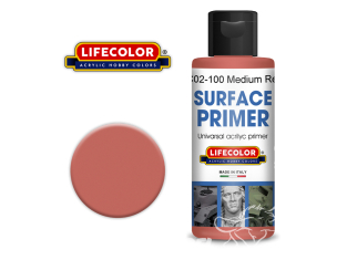 APPRET BC02-100 Apprêt acrylique Lifecolor 100 ml Rouge moyen