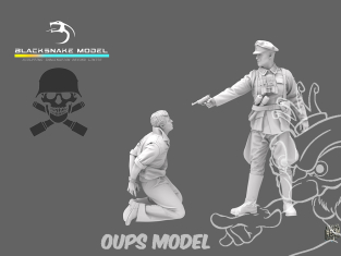 Blacksnake Model figurine WAFFEN-08-09 Officier Allemand Waffen SS figurine 8-9 Set exécution 1/35