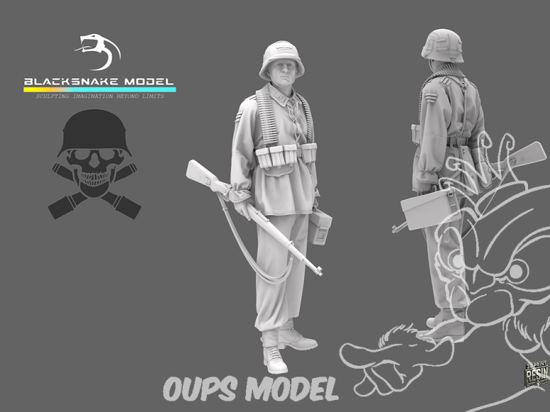 Blacksnake Model figurine WAFFEN-11 Soldat Allemand Waffen SS figurine 11 1/35