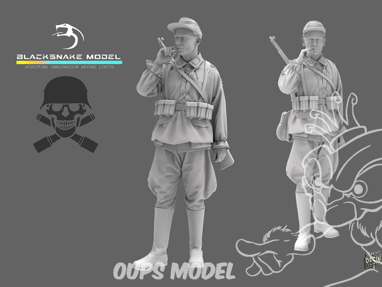 Blacksnake Model figurine WAFFEN-13 Soldat Allemand Waffen SS figurine 13 1/35