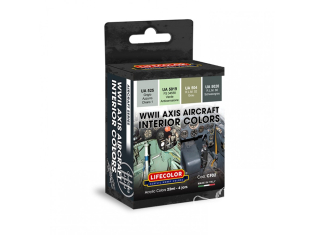 Lifecolor set de peintures CF02 Intérieur des avion de Axe