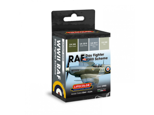 Lifecolor set de peintures CF03 RAF Set 2 WWII
