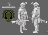 Blacksnake Model figurine UKS-06 Soldat Ukrainien Omega figurine 6 Opérateur des forces Speciales Mitrailleur 1/35