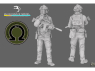 Blacksnake Model figurine UKS-09 Soldat Ukrainien Omega figurine 9 Opérateur des forces Speciales 1/35