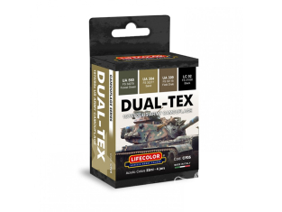 Lifecolor set de peintures CF05 US DUAL-TEX Scheme
