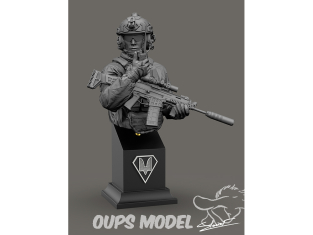 Blacksnake Model Buste figurine UKR1/10-06 Buste soldat OMEGA SF-06 1/10
