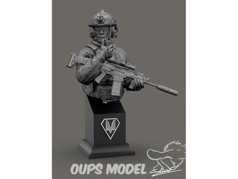 Blacksnake Model Buste figurine UKR1/10-06 Buste soldat OMEGA SF-06 1/10