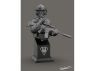 Blacksnake Model Buste figurine UKR1/10-06 Buste soldat OMEGA SF-06 1/10