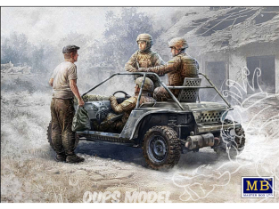 MB maquette militaire 35247 Infanterie ukrainienne Région de Koursk avec Buggy 1/35