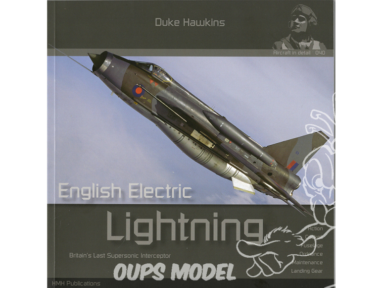 Librairie HMH 040 English Electric Lightning Aircraft in detail