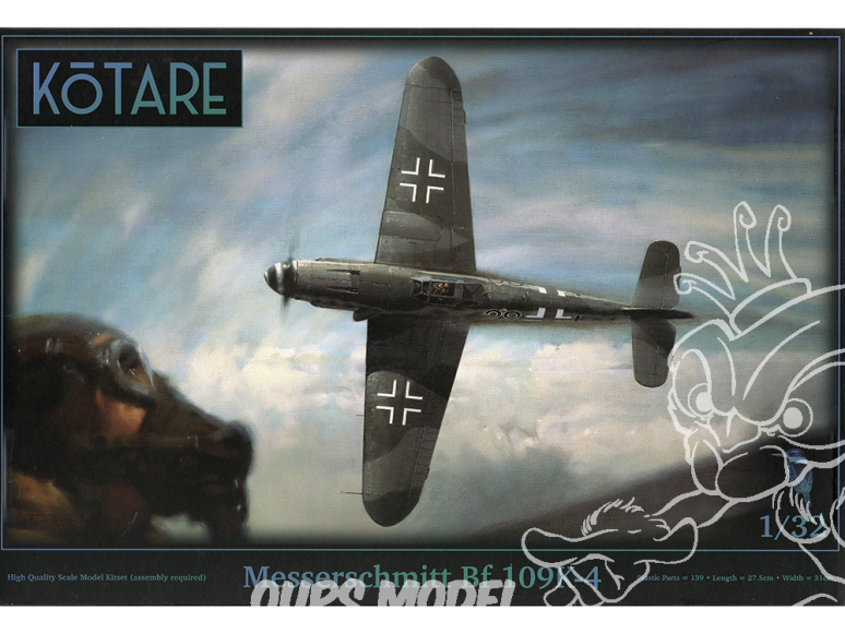 Kotare maquettes avions K32009 Messerschmitt Bf 109K-4 1/32
