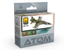 MIG peinture Atom 20921 Set couleurs USAF TAC années 1960 - 1970 (inclus guerre du Vietnam) 4 x 20ml