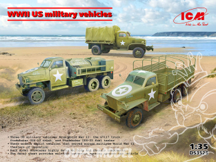 Icm maquette voiture DS3528 Véhicules militaires américains de la Seconde Guerre mondiale 1/35