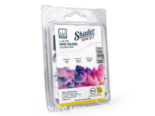 MIG Shader acrylique 7334 Set couleurs vives 3 x 10ml
