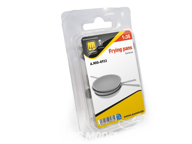 Ammo Mig accessoire 3D 8933 Poêles à frire 1/35