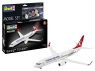 Revell maquette avion 63772 Model Set Boeing 737-800 Turkish Airlines avec accessoires de base 1/72