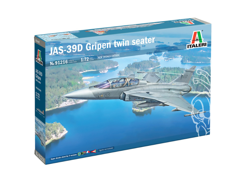 ITALERI maquette helico 91216 JAS-39D Gripen biplace 1/72