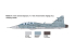 ITALERI maquette helico 91216 JAS-39D Gripen biplace 1/72