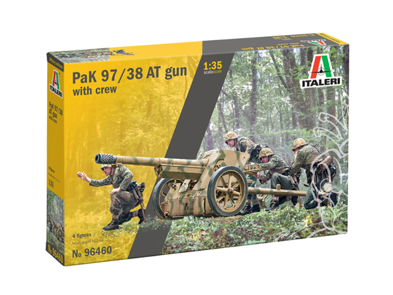 Italeri maquette militaire 96460 Canon antichar Pak 97/38 avec équipage 1/35
