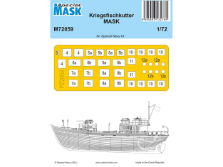 Special Hobby Masque bateau M72059 Bateau de pêche de guerre pour spécial hobby 1/72