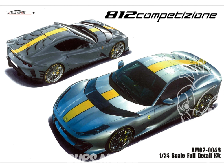 Alpha Model maquette voiture AM02-0046 Ferrari 812 Competizione 1/24